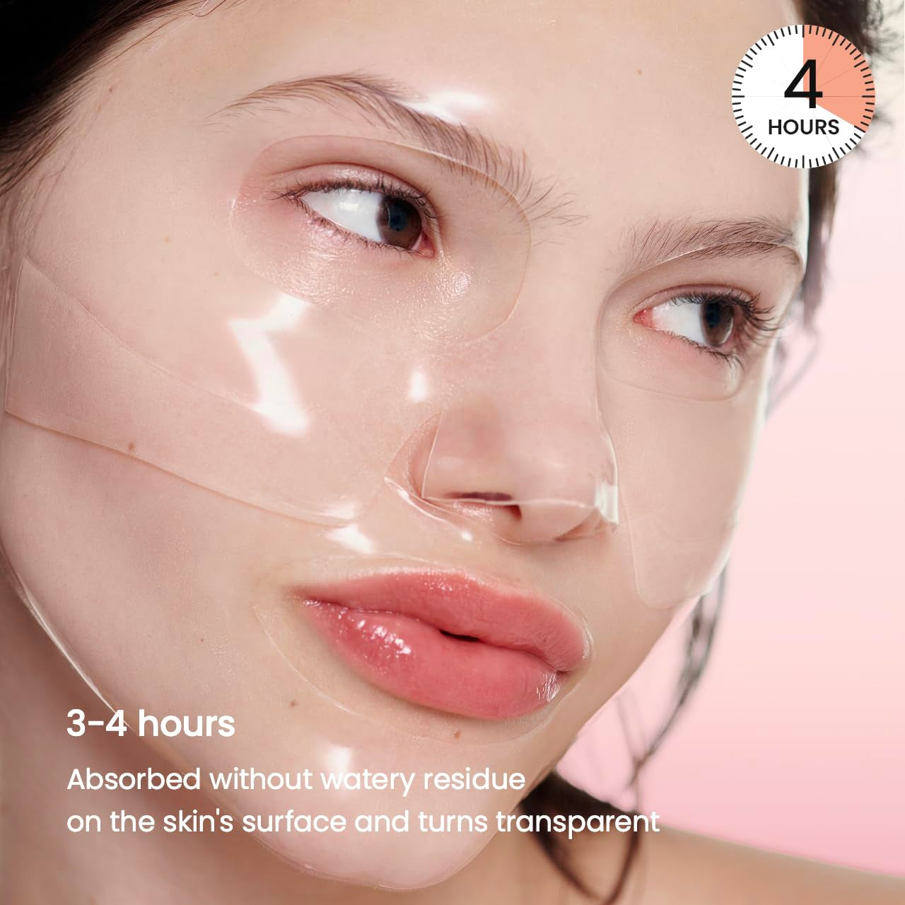 Bio-Collagen Real Deep Mask, Hydrating Overnight Hydrogel Mask, Pore Minimizing, Elasticity, Plumping Improvement, Korean Skincare, Stocking Stuffers for Teen Girls | 1.19Oz(34G) X 4Ea