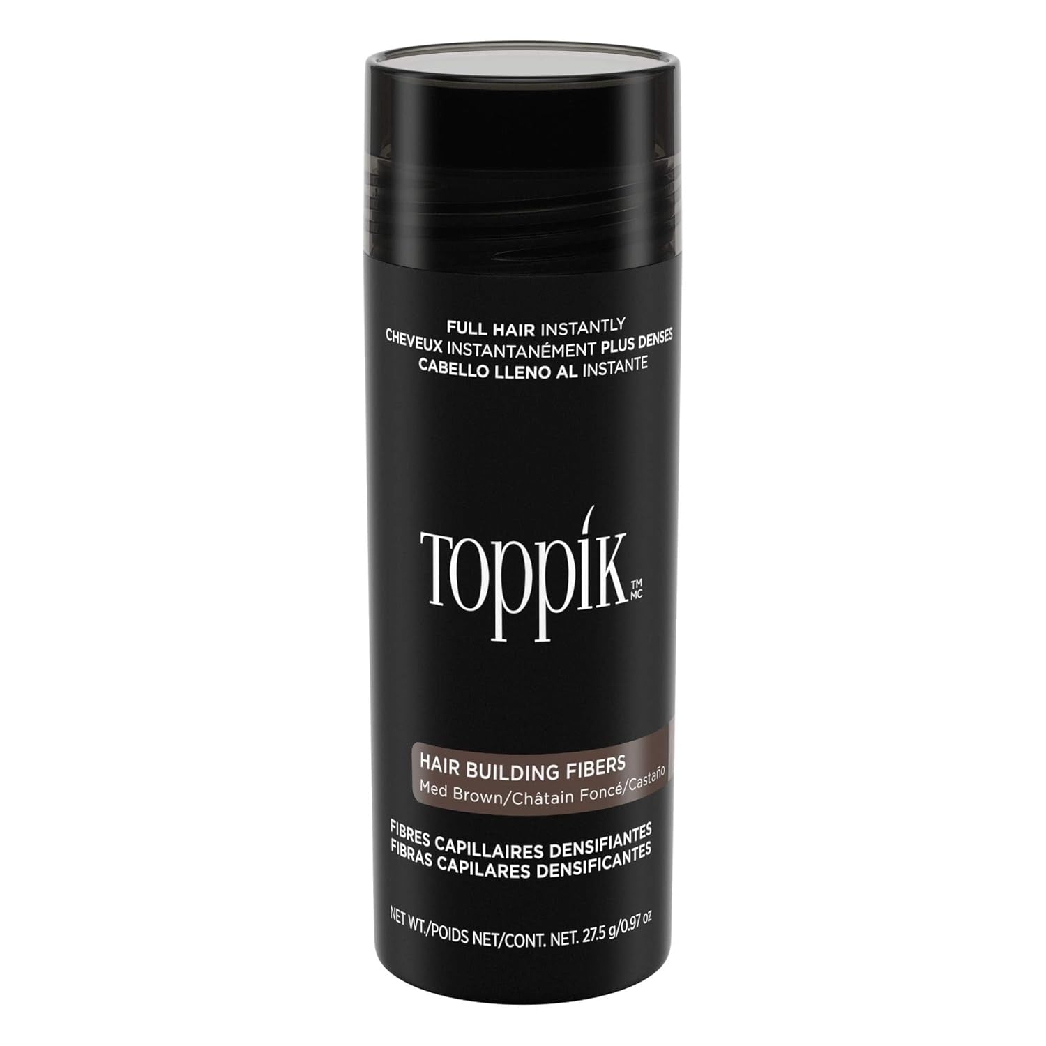 Toppik Hair Building Fibers, Fill in Fine or Thinning Hair Instantly Thicker, Fuller Looking Hair 9 Shades,4 Size Options
