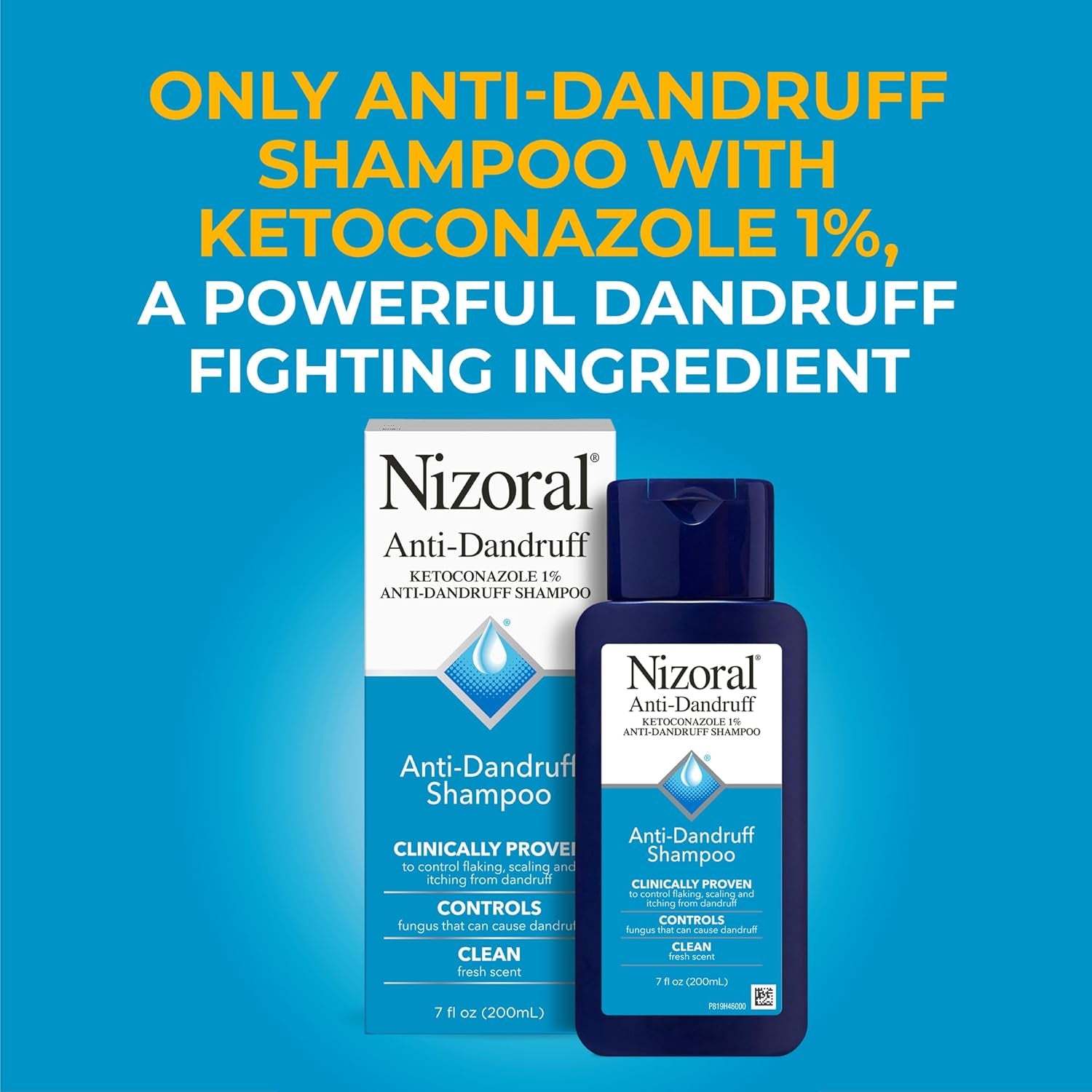 Anti-Dandruff Shampoo with 1% Ketoconazole, Fresh Scent, 7 Fl Oz