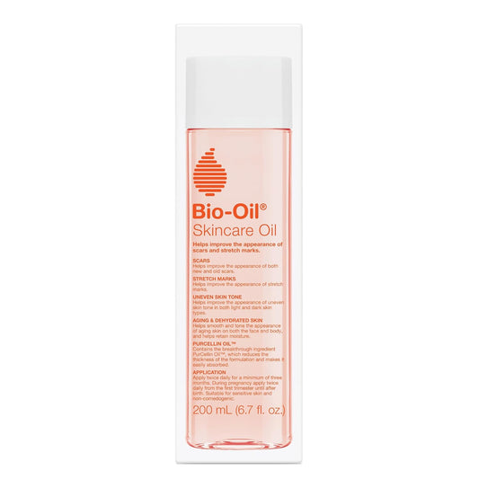 Skincare Body Oil Serum, Face and Body Moisturizer with Vitamin E & A, for Scars, Stretch Marks, Sensitive Skin, All Skin Types, Dermatologist Recommended, Non-Comedogenic, 6.7 Oz