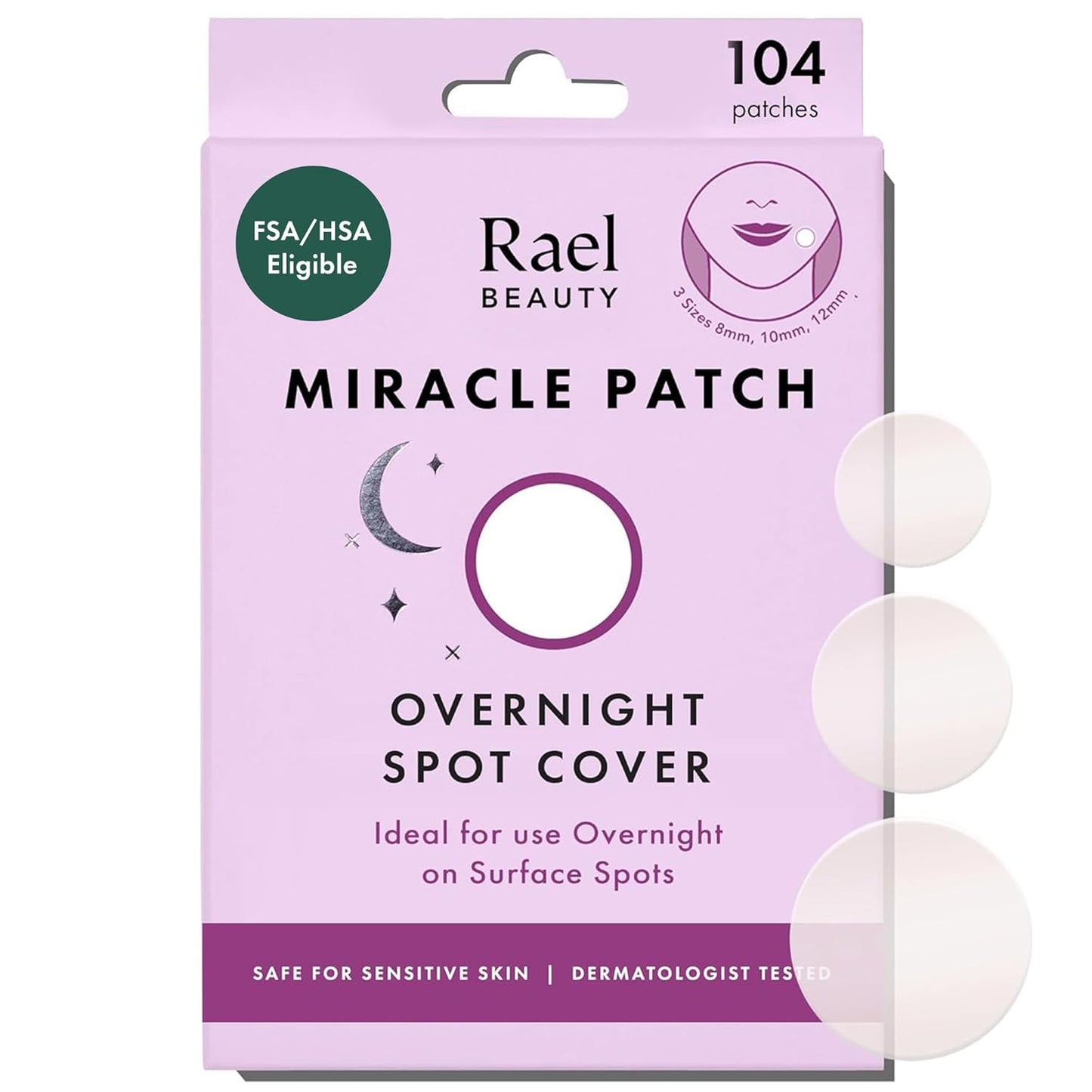 Pimple Patches, Miracle Invisible Spot Cover - Hydrocolloid Acne Patch, Treatment for Breakouts, Absorbs Zits & Blemish, Korean Skin Care, 2 Sizes (96 Count)