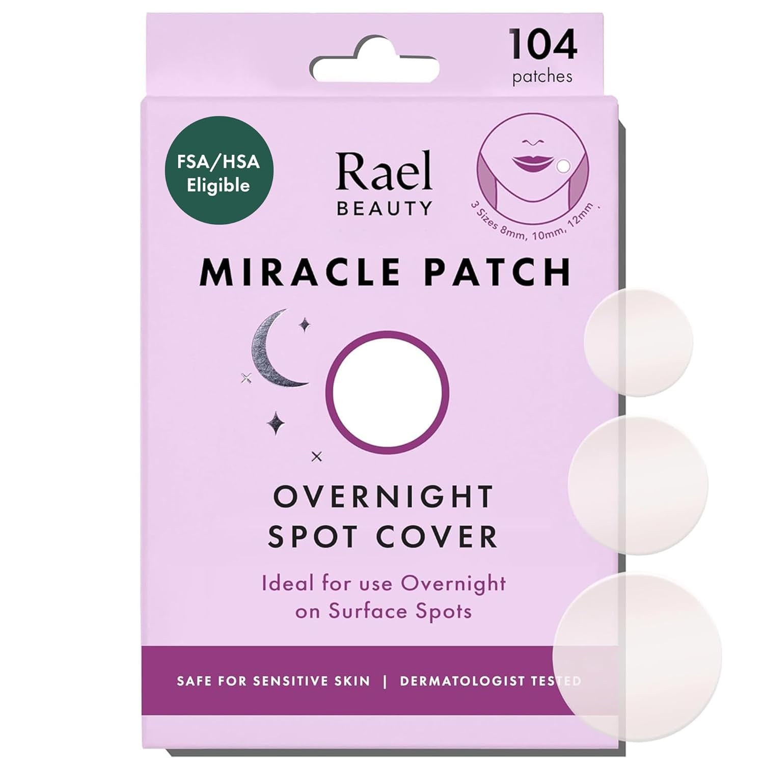 Pimple Patches, Miracle Invisible Spot Cover - Hydrocolloid Acne Patch, Treatment for Breakouts, Absorbs Zits & Blemish, Korean Skin Care, 2 Sizes (96 Count)